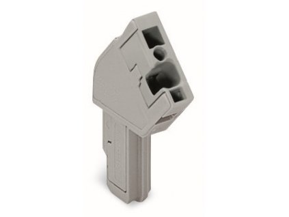 WAGO Konektor 769-101/022-000 1vodičový (zásuvka), úhlový CAGE CLAMP® 4 mm², šedá