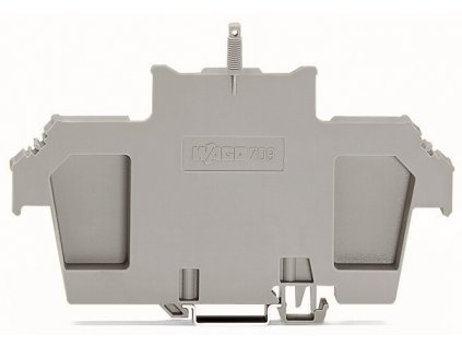 WAGO Držák 709-168 krycího profilu typ 2, včetně šroubů a matice,šedá