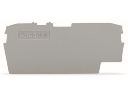 WAGO Bočnice 2002-1691 koncová a separátor 1 mm, šedá