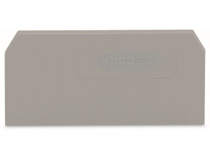 WAGO Víčko 280-308 řadové svorky (koncová bočnice a separátor) šedá