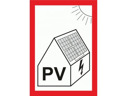 STRO.M Tabulka "PV" pro fotovoltaická zařízení A7