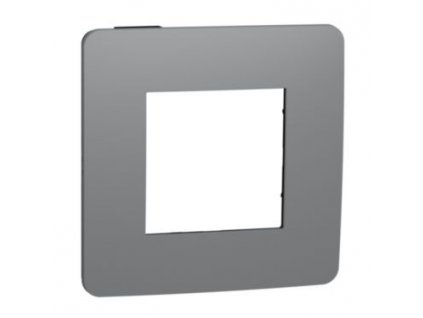 SCHNEIDER Rámeček Unica Color jednonásobný, tmavě šedý/černý