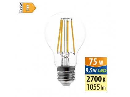 MCLED Žárovka LED 9,5W-60 E27 2700K 320°