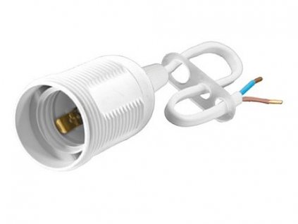 SEZ-CZ Plastová objímka E27 D.3006MA s připojovacím kabelem 2x 0,75 mm²