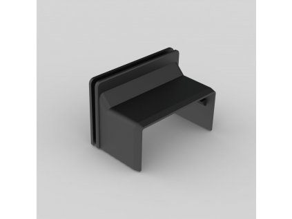 KOPOS Kryt 8639_FB průchodkový Lhd 40X20 černá