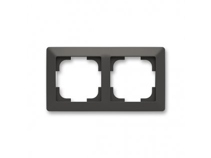 ABB ZONI Rámeček 3901T-A00020 237 dvojnásobný, pro vodorovnou i svislou montáž, matná černá