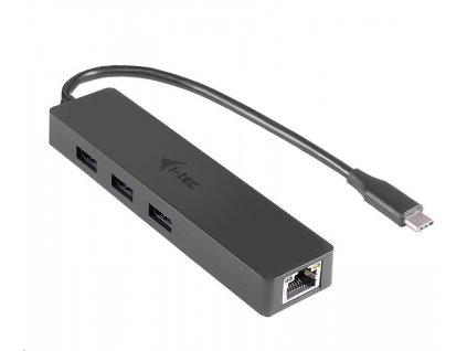 i-tec USB-C 3.1 Slim 3-portový HUB + RJ-45