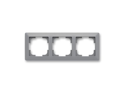 ABB ZONI Rámeček 3901T-A00030 141 trojnásobný, pro vodorovnou i svislou montáž, šedá / bílá