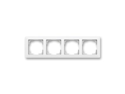 ABB ZONI Rámeček 3901T-A00040 240 čtyřnásobný, pro vodorovnou i svislou montáž, matná bílá