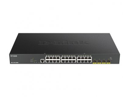 D-Link DGS-1250-28XMP/E 24-port Gigabit PoE Smart Managed Switch with 4x 10G SFP+ ports, 370Watts