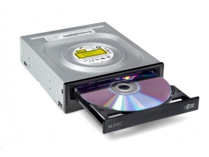 HITACHI LG - interní mechanika DVD-W/CD-RW/DVD±R/±RW/RAM/M-DISC GH24NSD5, 24x SATA, Black, bulk bez SW