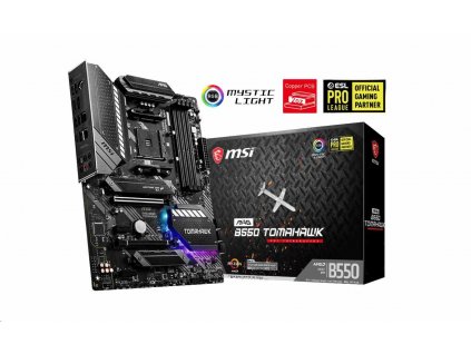 MSI MB Sc AM4 MAG B550 TOMAHAWK, AMD B550, 4xDDR4, VGA, ATX