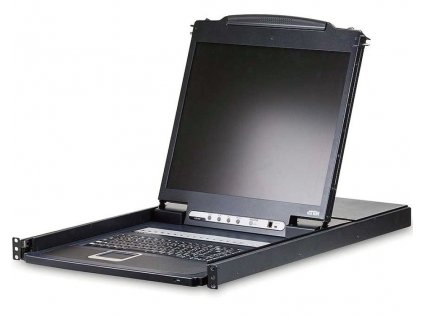 ATEN 8-port KVM PS/2+USB, OSD, rack, 19'' LCD