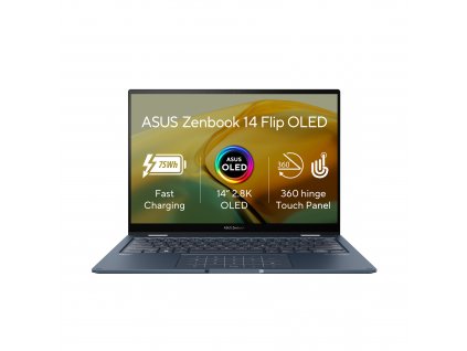 ASUS Zenbook 14 Flip OLED/UP3404/i7-1360P/14''/2880x1800/T/16GB/1TB SSD/Iris Xe/W11H/Blue/2R