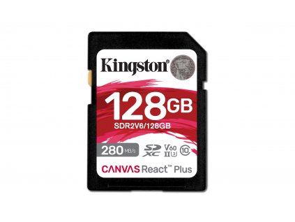 Kingston Canvas React Plus/SDHC/128GB/UHS-II U3 / Class 10