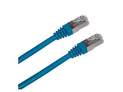 Patch cord FTP cat5e 1M modrý