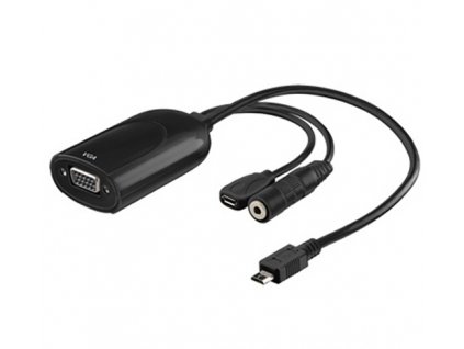 Redukce MHL (microUSB/HDTV) -> VGA, 20cm