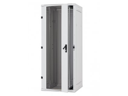 Rack Triton 19'' stojanový, 45U/800x1000, prosklené dveře, šedý, typ RT