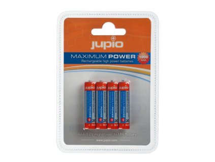 Baterie Jupio AAA 1000 mAh (mikrotužkové) 4ks, dobíjecí