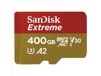 Paměťová karta Sandisk Extreme micro SDXC 400 GB 160 MB/s A2 C10 V30 UHS-I U3