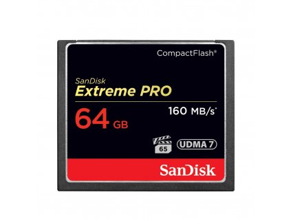 Paměťová karta Sandisk Extreme Pro CF 256 GB 160 MB/s VPG 65, UDMA 7