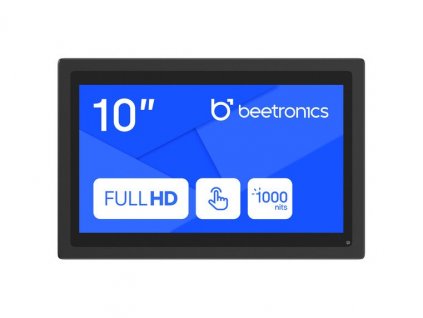 Dotykový monitor Beetronics 10HB9M 10" LED, PCAP (10-pcTouch), USB, bez rámečku, černý