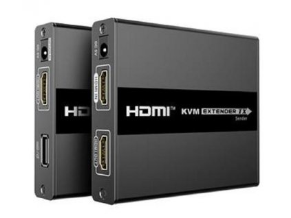 PremiumCord HDMI KVM extender s USB na 60m přes jeden kabel Cat5/6, bez zpoždění