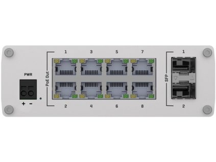 Teltonika PoE+ Unmanaged Switch 8, 10/100/1000, 2x SFP ports - TSW200