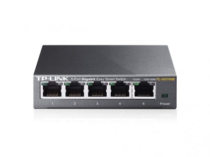 TP-Link TL-SG105E 5xLan Gigabit Desktop Easy Smart Switch, MTU/Port/Tag-based VLAN, QoS, IGMP Snooping