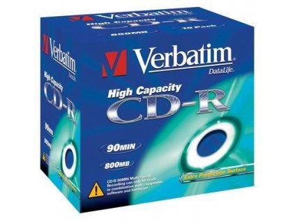 VERBATIM CD-R(10-Pack)Jewel/EP/DL/40x/90min/800MB