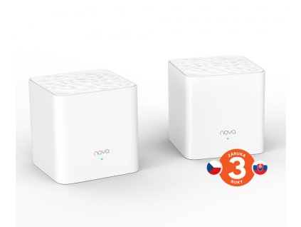 Tenda Nova MW3 (2-pack) WiFi AC1200 Mesh system Dual Band, 2x LAN/WAN, MU-MIMO, SMART aplikace