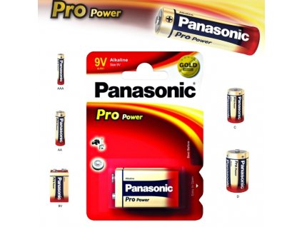 Alkalická baterie 9V Panasonic Pro Power 6LR61