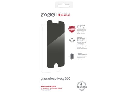 ZAGG Invisible Shield Elite Privacy 360 sklo iPhone SE/6/7/8