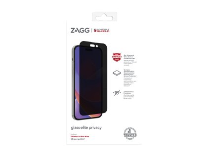 ZAGG Invisible Shield Elite Privacy sklo iPhone 14 Pro Max