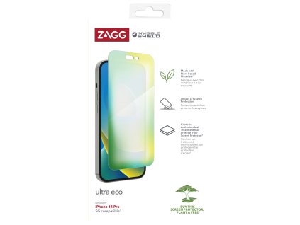 ZAGG Invisible Shield FM Ultra ECO fólie iPhone 14 Pro