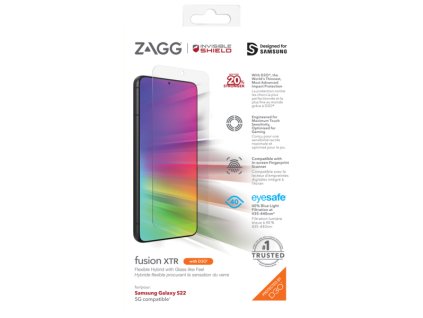 ZAGG Invisible Shield Fusion XTR D3O hybridní sklo SG S22 + 5G