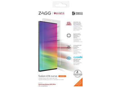 ZAGG Invisible Shield Fusion XTR D3O Curve hybridní sklo SG S22 Ultra