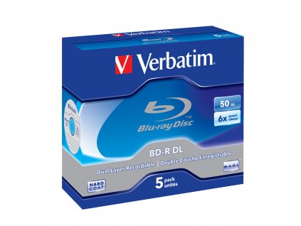 Médium Verbatim BD-R DL 50GB 6x BOX 5ks