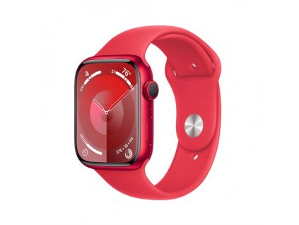 Apple Watch Series 9 GPS 45mm (PRODUCT) RED Aluminium Case with (PRODUCT) RED Sport Band - S/M