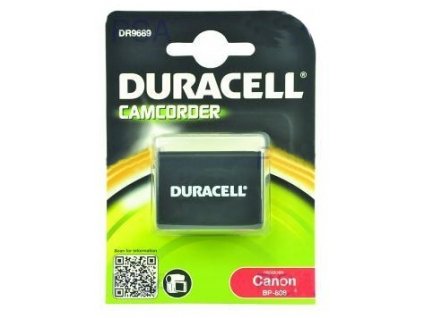 DURACELL Baterie - DR9689 pro Canon BP-808, černá, 850 mAh, 7.4V