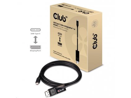 Club3D Kabel USB Typ C na DisplayPort 1.4 8K 60Hz (M/M), 1,8m