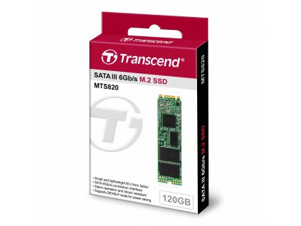 TRANSCEND SSD MTS820 120GB, M.2 2280, SATA III 6Gb/s, TLC, bulk