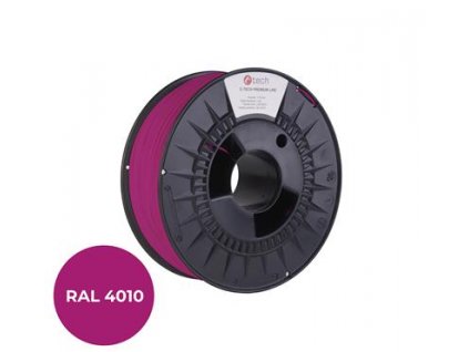 Tisková struna (filament) C-TECH PREMIUM LINE, PLA, telekomunikační fialová, RAL4010, 1,75mm, 1kg