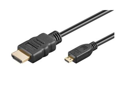 PremiumCord Kabel HDMI A - HDMI micro D, 5m