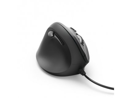 Myš Hama vertikální, ergonomická kabelová, EMC-500L pro leváky, černá