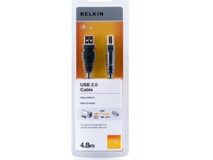 Belkin kabel USB 2.0. A/B řada standard, 4,8m