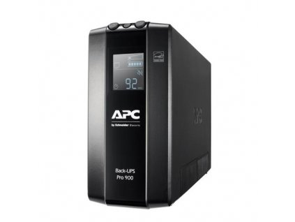 APC ups Power-Saving Back-UPS Pro BR 900VA, 540W/900VA, 230V, USB, 900VA, 6 Outlets, AVR, LCD Interface