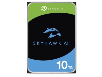 SEAGATE HDD 10TB SKYHAWK AI, 3.5", SATAIII, 7200 RPM, Cache 256MB, s R/V Senzorem