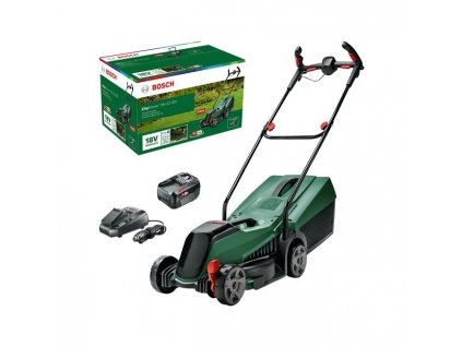 BOSCH CityMower 18V-32-300, akumulátorová sekačka na trávu, 18 V, šířka střihu 32 cm, výška střihu 30–60 mm, aku 4.0 Ah