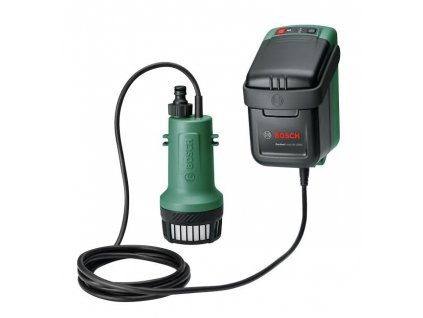 BOSCH GardenPump 18V-2000, akumulátorové čerpadlo na dešťovou vodu, 18 V, 2000 l/h, akumulátor 2.5 Ah